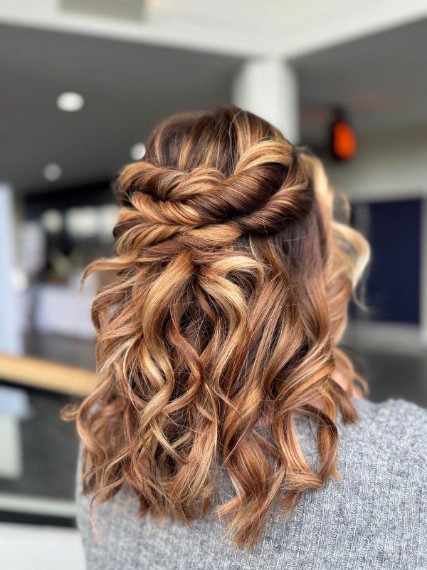 Half updo Bridal Hair by Natasha